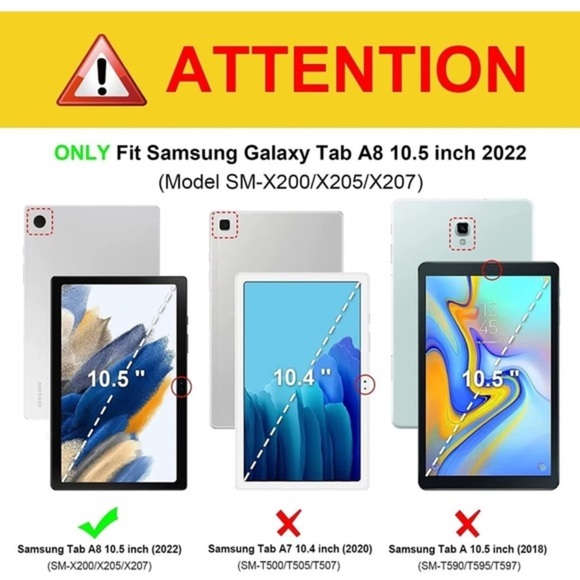 Samsung Galaxy Tab A8 10.5" 2022 Case: Purple Marble PU Leather Stand‎ Cover - Picture 2 of 13